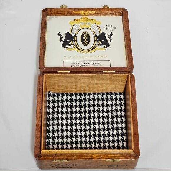 Handmade Onyx Reserve Cigar Box Purse - Picture 2 of 6